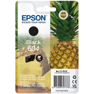 Original Epson 604 T10G1 C13T10G14010 Tinte schwarz