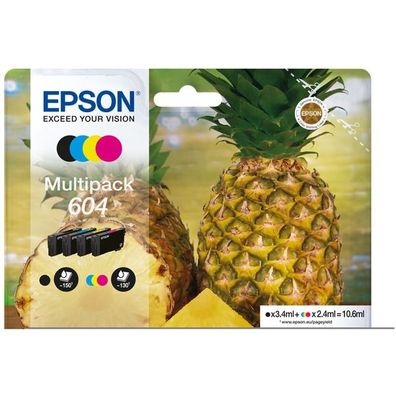Original Epson 604 T10G6 C13T10G64010 C13T10G64020 Tinte Multipack schwarz cyan ma
