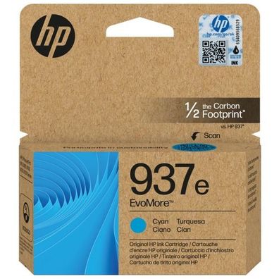 Original HP 937e 4S6W6NE Tinte cyan