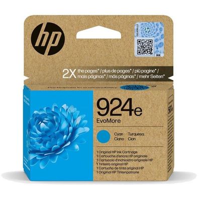 Original HP 924e 4K0U7NE Tinte cyan