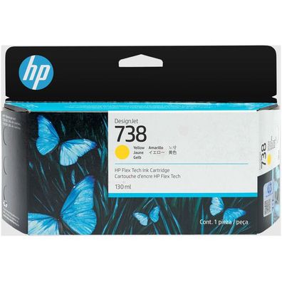 Original HP 738 498N7A Tinte gelb