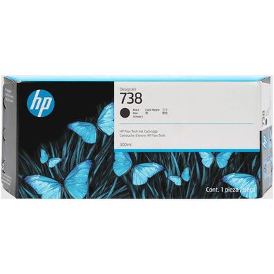 Original HP 738 498N8A Tinte schwarz