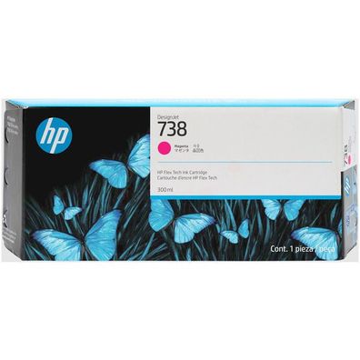 Original HP 738 676M7A Tinte magenta