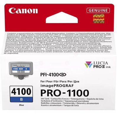 Original Canon PFI-4100B 6786C001 Tinte blau