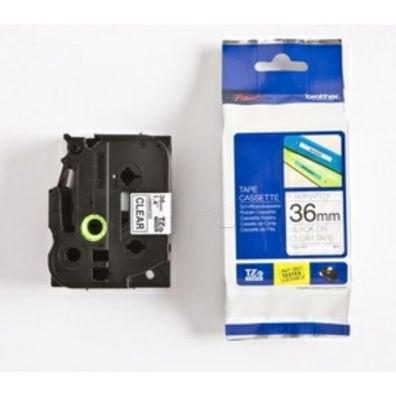 Original Brother TZE-161 Schriftband schwarz auf transparent 36mm x 8m