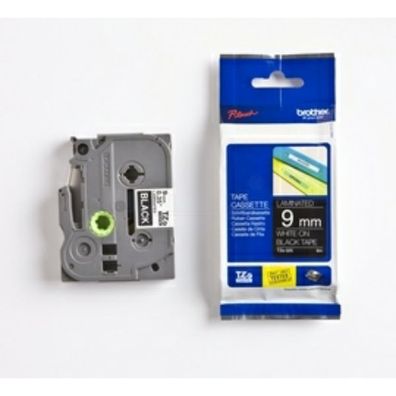 Original Brother TZE-325 Schriftband weiß auf schwarz 9mm x 8m