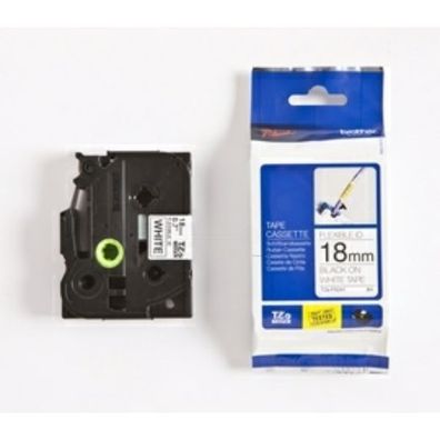 Original Brother TZE-FX241 Schriftband schwarz auf weiß 18mm x 8m