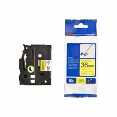 Original Brother TZE-FX661 Schriftband schwarz auf gelb 36mm x 8m