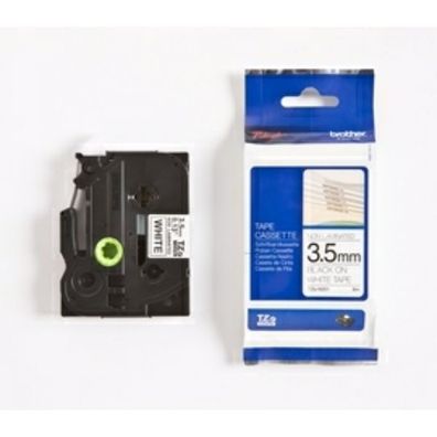 Original Brother TZE-N201 Schriftband schwarz auf weiß 35mm x 8m