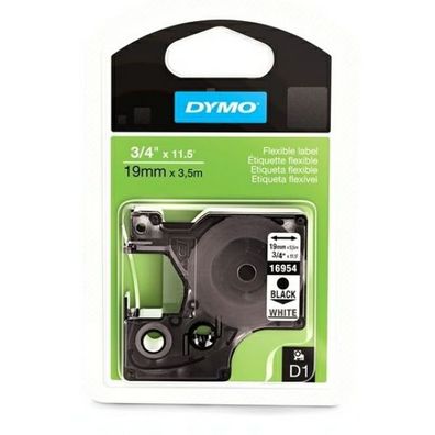 Original Dymo S0718070 16960 Etiketten schwarz auf weiß 19mm x 55m