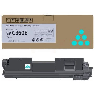 Original Ricoh SPC360E 408189 Toner cyan