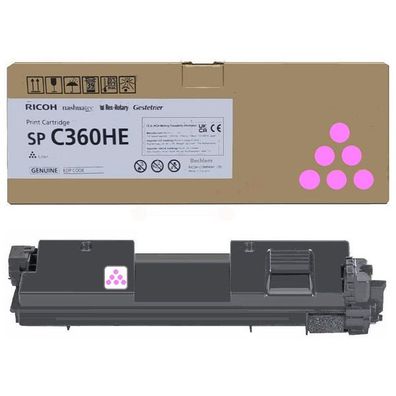 Original Ricoh SPC360HE 408186 Toner magenta