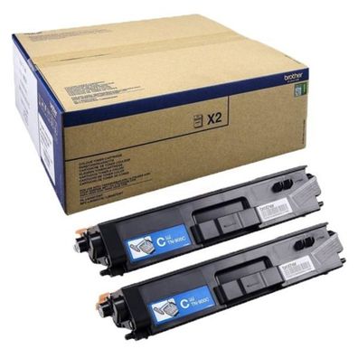 Original Brother TN-900CTWIN Toner Doppelpack cyan 2 Stück