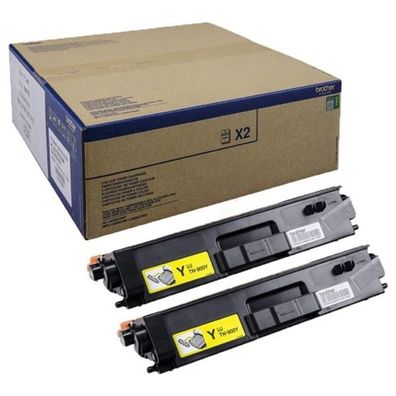 Original Brother TN-900YTWIN Toner Doppelpack gelb 2 Stück