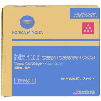 Original Konica Minolta TNP-49 M A95W350 Toner magenta