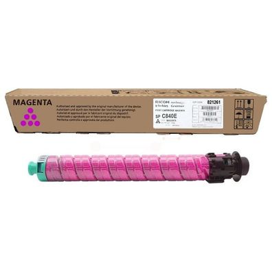 Original Ricoh TYPE SP C 840 A 821261 Toner magenta