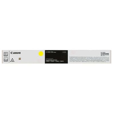 Original Canon C-EXV58 3766C002 Toner gelb