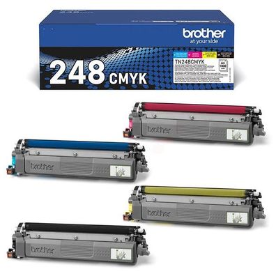 Original Brother TN-248VAL TN-248CMYK Toner Set schwarz cyan magenta gelb 4 Stück