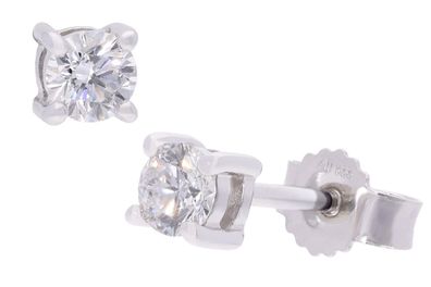 GLIZZ Schmuck Brillant-Ohrringe 0,30 ct Weißgold 333 mit Lab Grown Diamanten GL1075