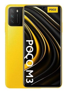 Xiaomi Poco M3 Gelb 6GB/64GB 16,59cm (6,53Zoll) Infrarot Triple-Kamera Android Smartp