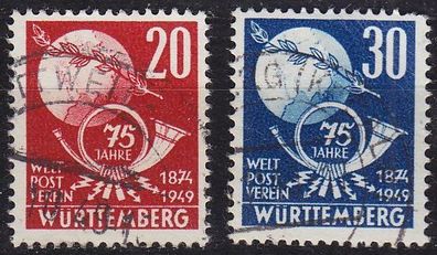 Germany Alliiert Franz. Zone [Württemberg] MiNr 0051-52 ( O/used ) [01] Post geprüft