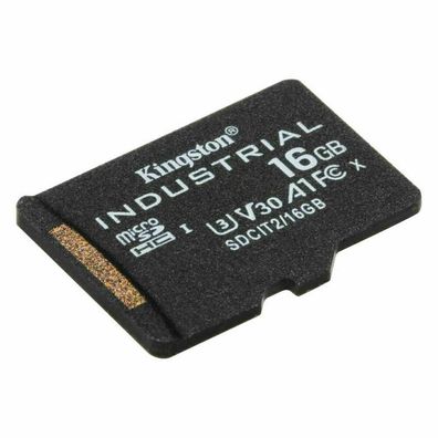 Industrial 16 GB microSDHC (schwarz, UHS-I U3, Class 10, V30, A1)