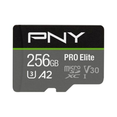 SD MicroSD XC Card 256GB PNY Pro Elite R100MB/s W90MB/s reta