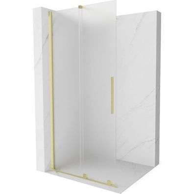 Mexen Velar Duschwand 100x200 cm Gold Frostiert