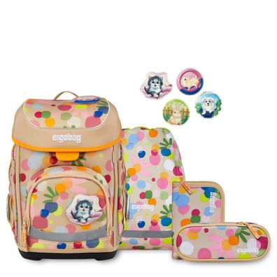 ergobag Cubo Schulrucksack Flower PowBär, Flower PowBär, Mädchen