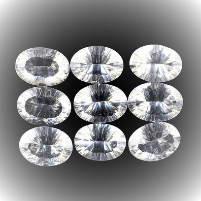Stück ovaler weißer Concave Quarz 13 x 16 ca. 8 Carat (Q22102141)
