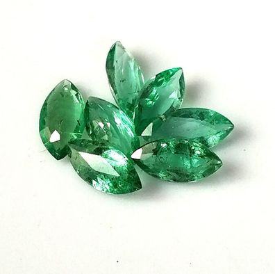5 Stück natürliche Brasilien Smaragde Navette Schliff ca. 0,35 Carat (SM22102141)