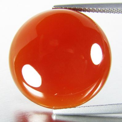 Runder oranger natürlicher Karneol Cabochon aus Brasilien ca. 10 bis 11 mm(K22102143)