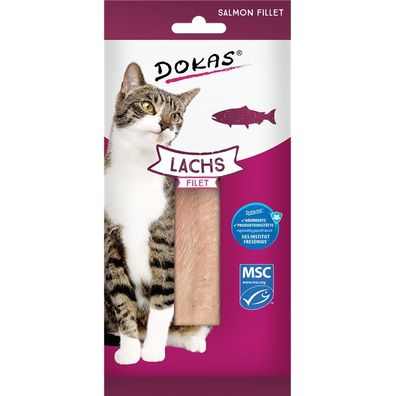 Dokas Cat 100% delikates Lachsfilet 9 x 22g