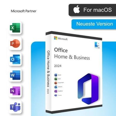 Microsoft Office 2024 für MAC | unbegrenzte Laufzeit | Kein Abo I Vollversion