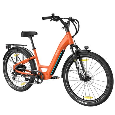 27,5" Tiefeinsteiger E-Bike mit 250W 48V 15Ah Akku Elektrofahrräder mit Gepäckträger