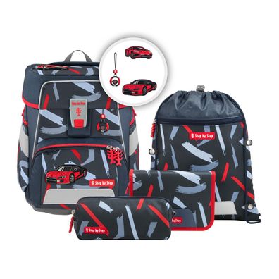 Step by Step SPACE Schulranzen-Set "Sports Car Mick", 5-teilig