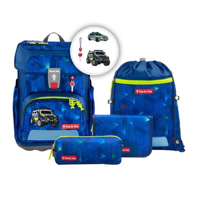 Step by Step CLOUD Schulranzen-Set "Police Truck Charly", 5-teilig