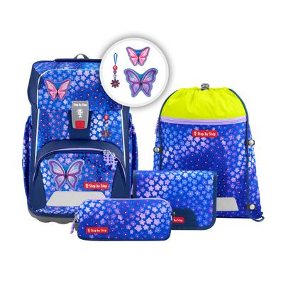 Step by Step GIANT Schulranzen-Set "Butterfly Maja", 5-teilig