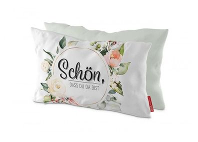LaVida Kuschelkissen für Dich Schön, dass es Dich gibt (Blumen)