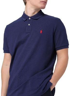 Ralph Lauren Herren Polo Shirt Kurzarm Weiß Classic Fit Streetwear Stil