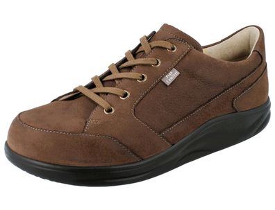 FINN Comfort Finnamic Huaraz Herren Halbschuhe Reißverschluss braun Nubukleder