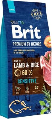 Brit Premium By Nature Sensitive Lamb 15kg Hundefutter