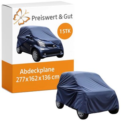 Ganzgarage für Kleinwagen 277×162×136 cm - Autoabdeckung kompatibel Smart ForTwo