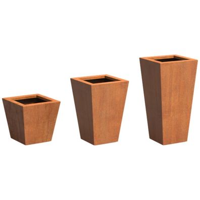 Adezz Tap aus Corten-Stahl Pflanzgefäß Pflanzkübel Blumentopf Blumenkübel