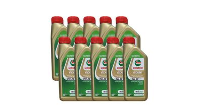 Castrol Edge 0W-20 C5 Dexos 1 Fiat 955535-Cr1 Jaguar 03.5006 10x1 Liter Motoröl