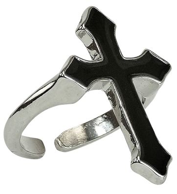 Ring mit schwarzem Kreuz
