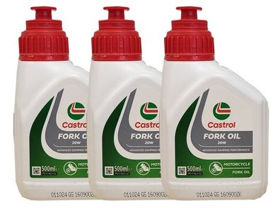 Castrol Fork Oil 20W 3 X 500 ML Gabelöl