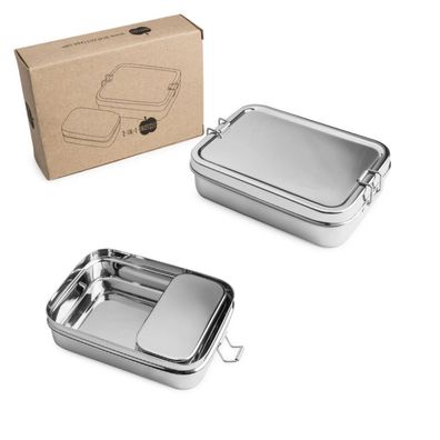 Brotzeit Lunchbox 2in1 Two-in-one Brotdose Jausenbox aus Edelstahl