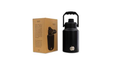 Brotzeit Magnum Thermosflasche 1900 ml Edelstahl schwarz