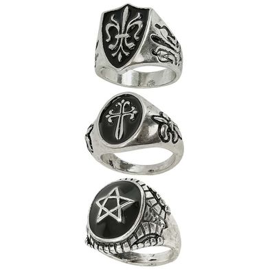 Ring 3er Set Gothic